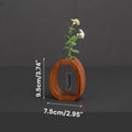 🌿✨Solid Wood Glass Vase
