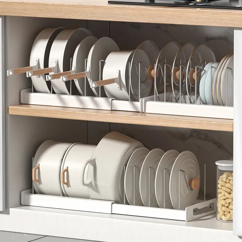 Pot Lids Organizer Rack for Cabinet and Countertop