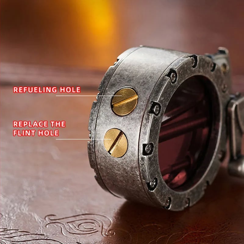 🔥HOT SALE NOW 68% OFF 🎁 - DIY Retro Metal Rocker Kerosene Windproof Lighter