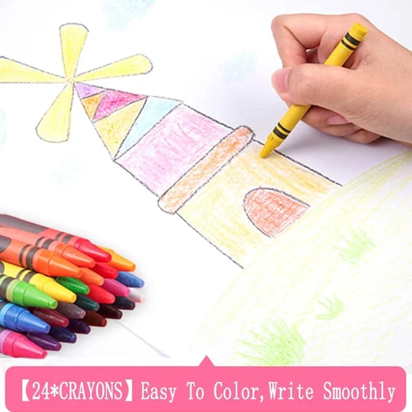 🎨✨ Deluxe 6-in-1 Art Creativity Set - Includes Drawing Tools & 12 Colors for Kids' Creative Development 🧑‍🎨🌟