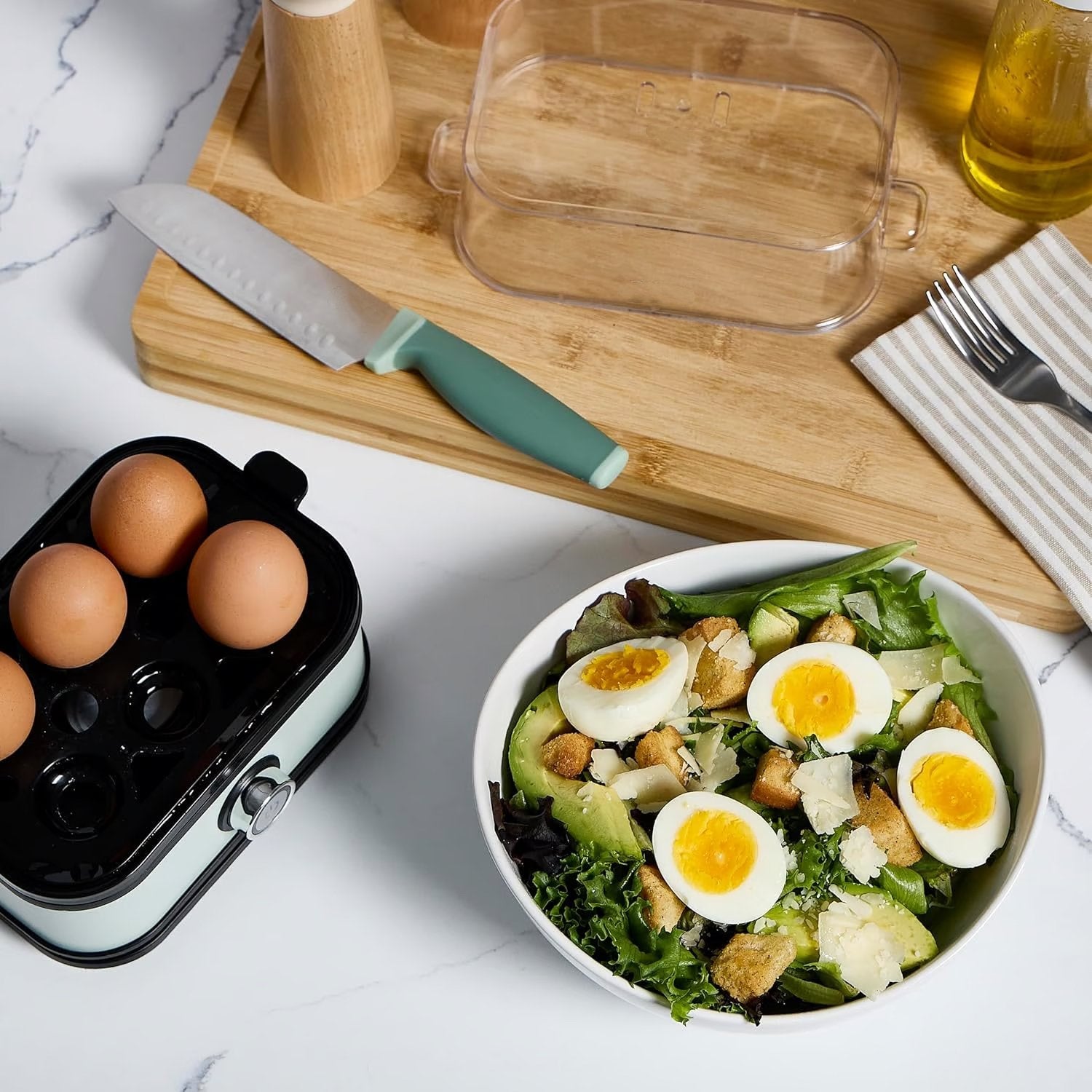 🏆💥Effortless Egg Cooking with the Ultimate Stainless Steel Egg Cooker 🍳✨,Best gifts