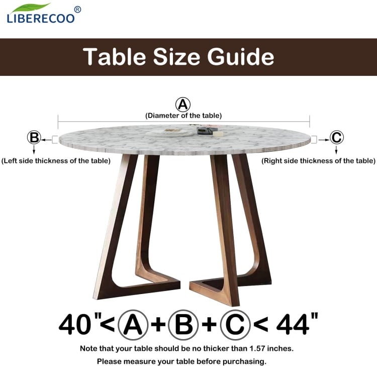 Round Fitted Vinyl Tablecloth with Flannel Backing