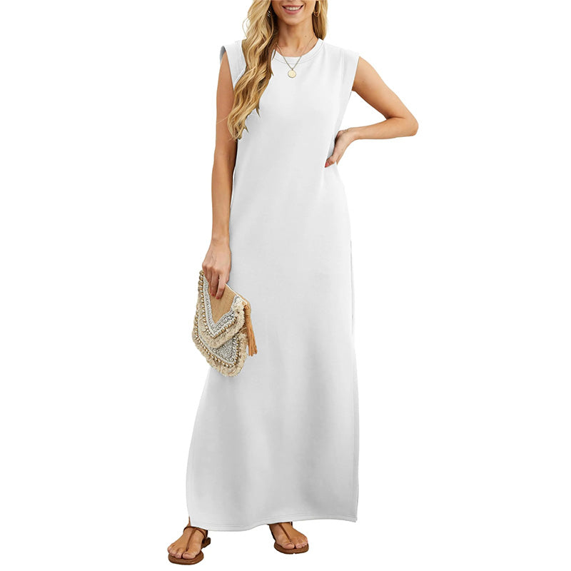 Women Loose Split Wrinkle-Free Long Dress