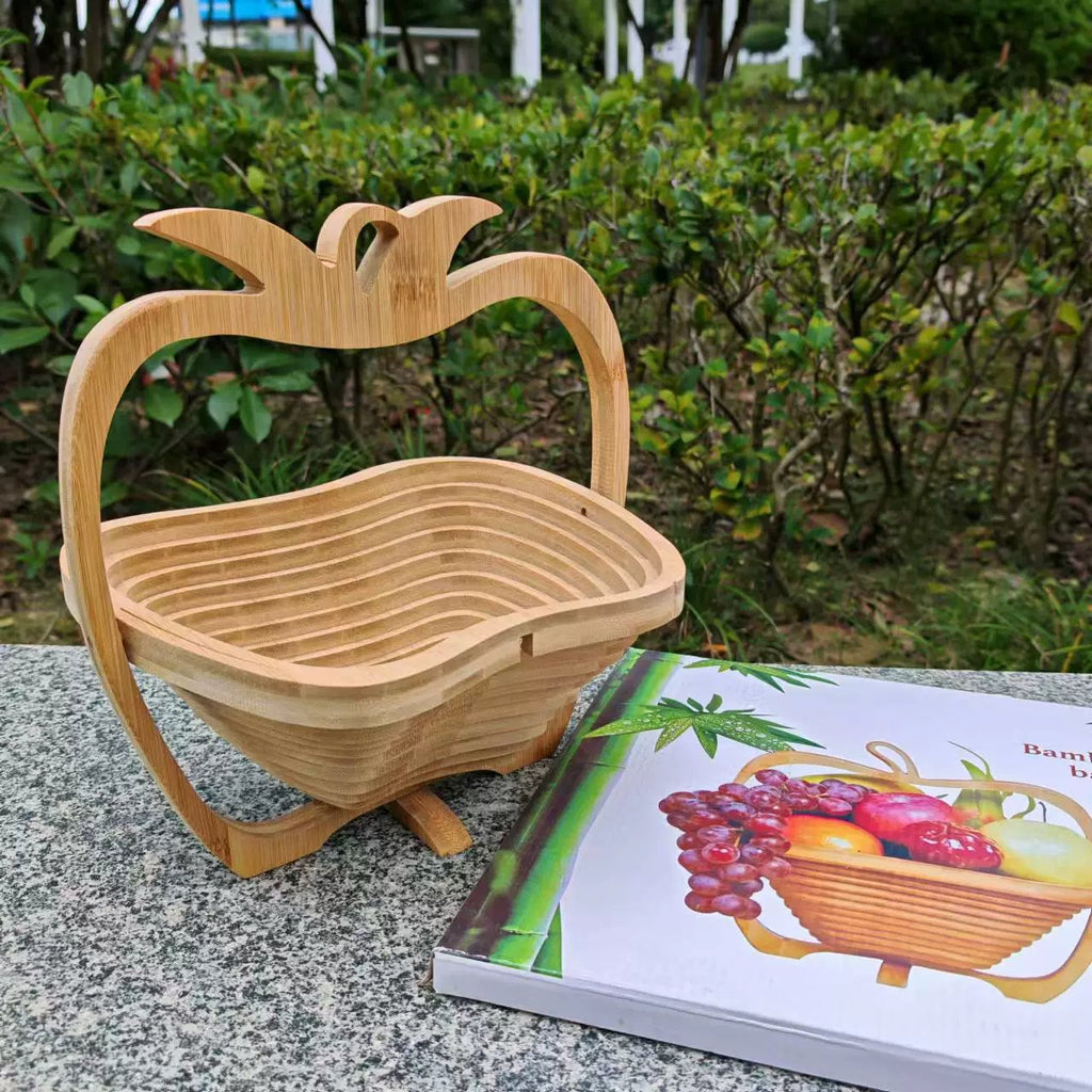 🍎 Vintage Foldable Fruit Basket – A Magical Twist on Kitchen Storage! 🍍