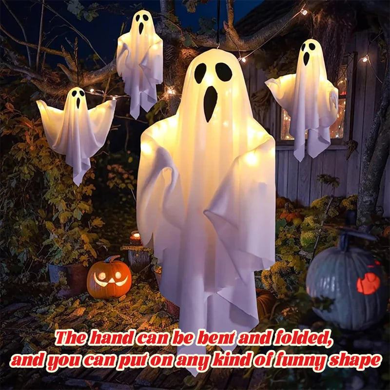 👻👻Halloween Glowing Ghost Chandelier