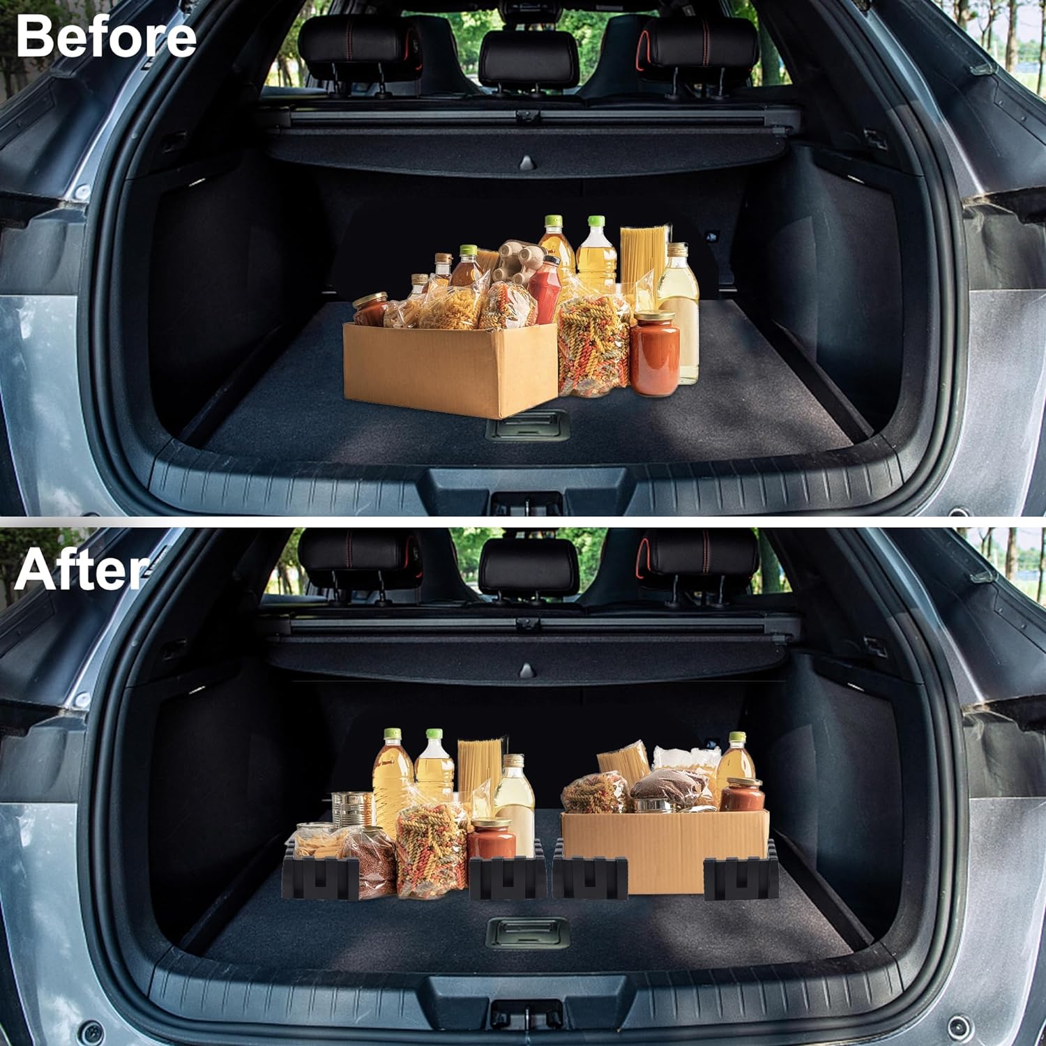 Car trunk storage kit
