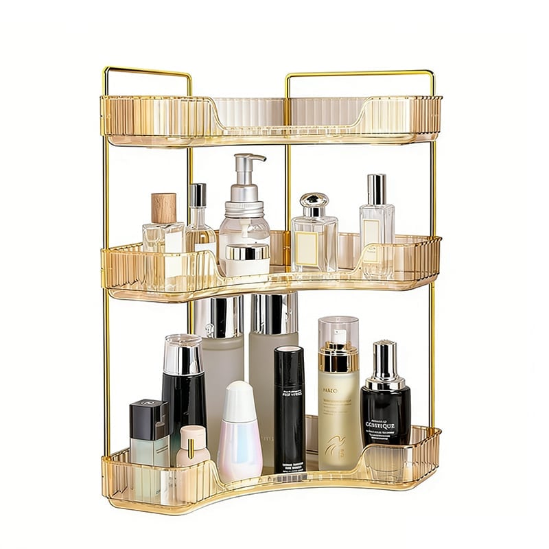 Transparent Corner Tier Beauty Organizer