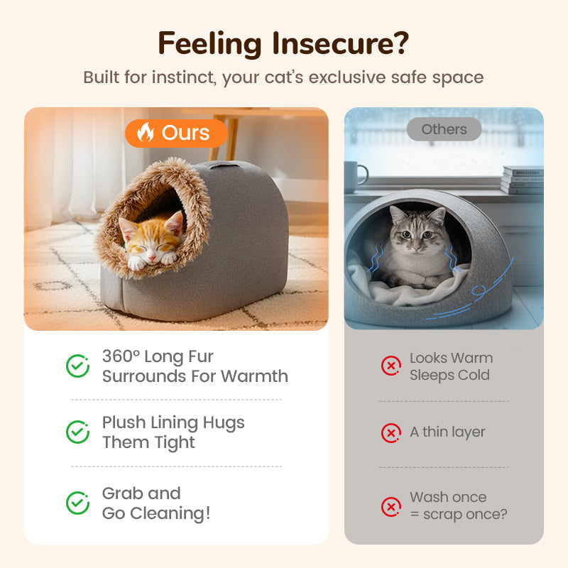 🐾Winter Warm Pet Cave Bed