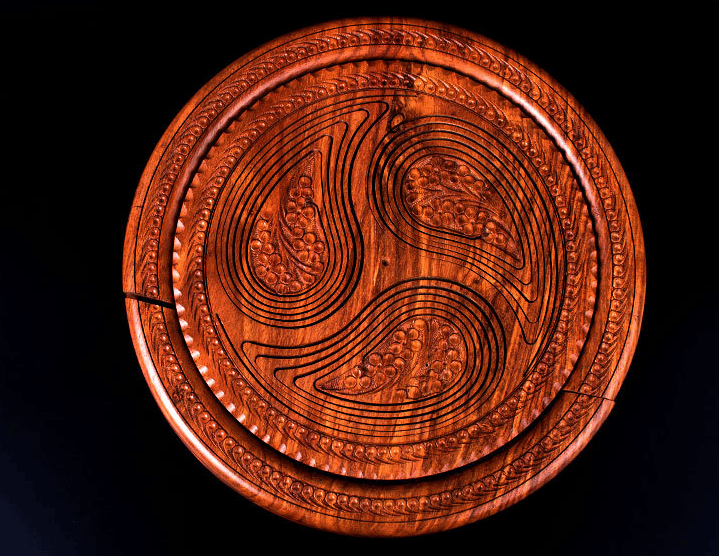 🔥-Handmade wood carving fruit plate