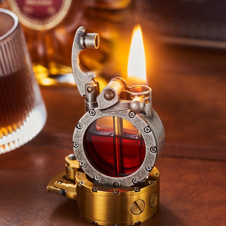 🔥HOT SALE NOW 68% OFF 🎁 - DIY Retro Metal Rocker Kerosene Windproof Lighter