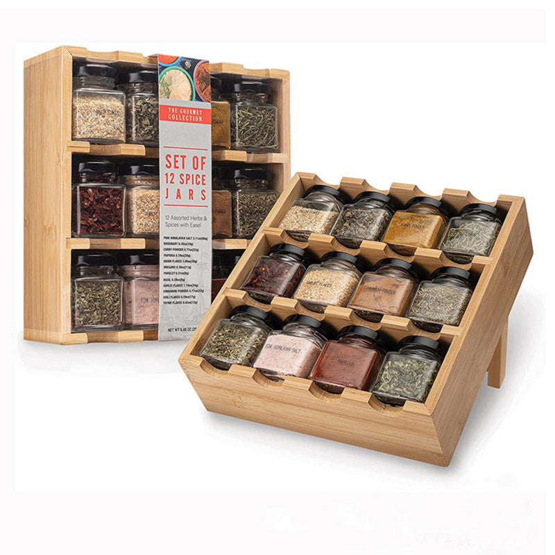 16 grids/12 Grids Creative Hangable Storage Rack for Seasoning Bottles