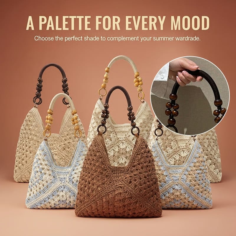 Straw Shoulder Bag