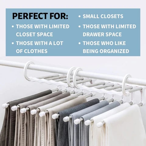 5-in-1 Magic Trouser Rack - Set of 2