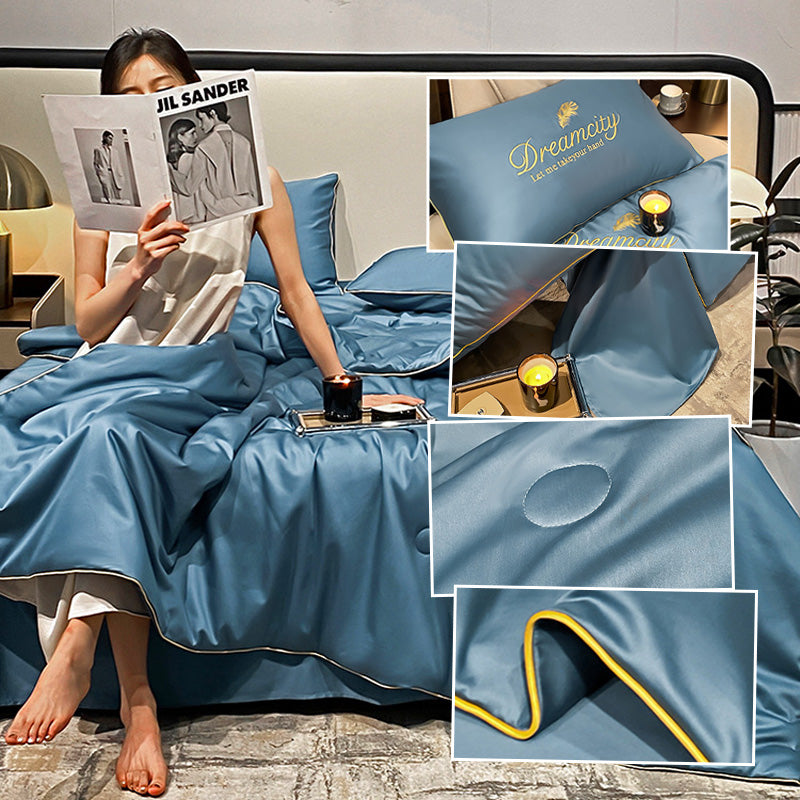 Get Ready For Summer🛏️ Summer Simple Ice Silk Quilt❄️