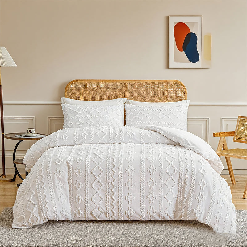 🎄Christmas Luxury Gift｜3-Piece Cutwork Bedding Set - Wrap Your Loved Ones in Holiday Elegance 🛏️🎁