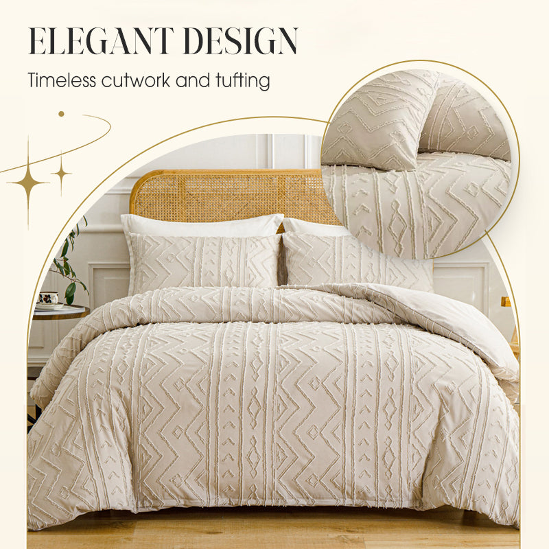 🎄Christmas Luxury Gift｜3-Piece Cutwork Bedding Set - Wrap Your Loved Ones in Holiday Elegance 🛏️🎁