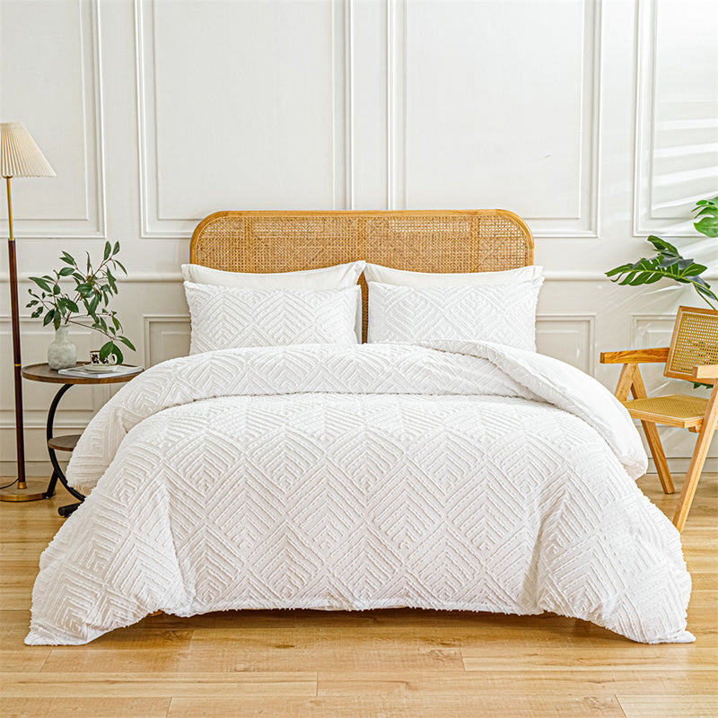 🎄Christmas Luxury Gift｜3-Piece Cutwork Bedding Set - Wrap Your Loved Ones in Holiday Elegance 🛏️🎁