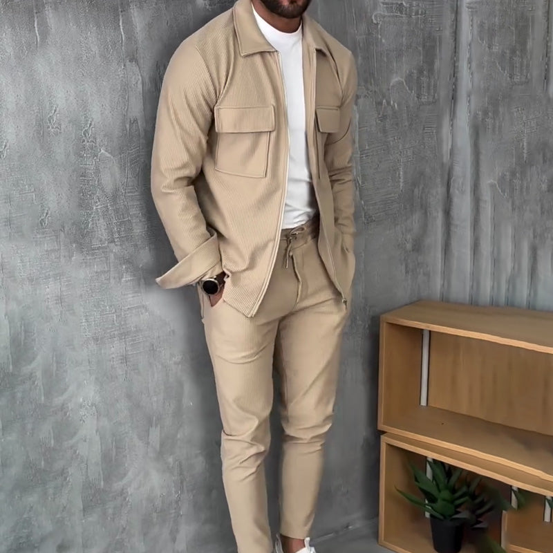🔥Men’s Minimalist Jacket & Pants 2-Piece Set