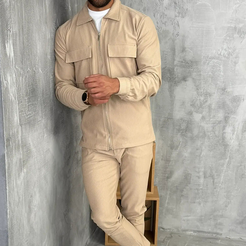🔥Men’s Minimalist Jacket & Pants 2-Piece Set