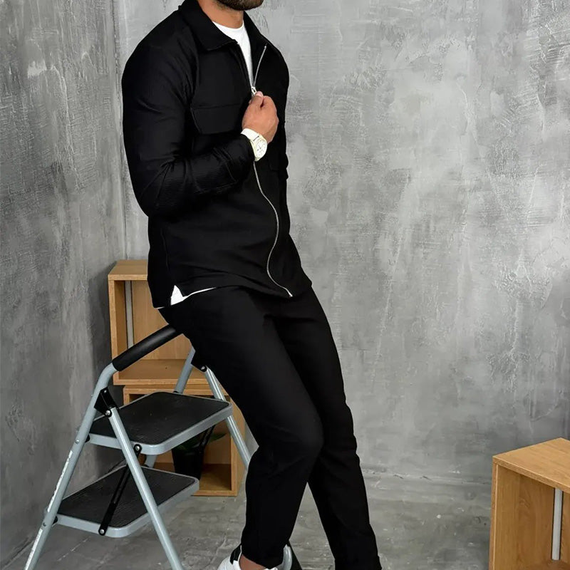 🔥Men’s Minimalist Jacket & Pants 2-Piece Set