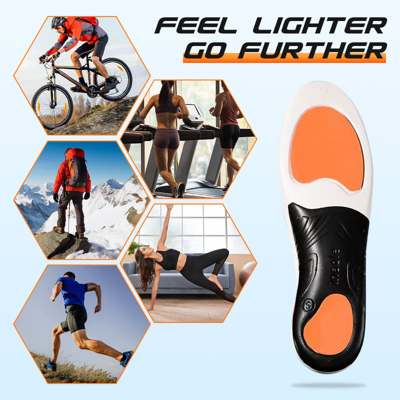 Sports Shock Absorbing Insoles with Arch Support