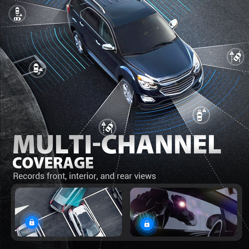 🚗📹 4-Channel 360° Dash Cam – Full Coverage Recording, Night Vision & Parking Monitor 🛡️