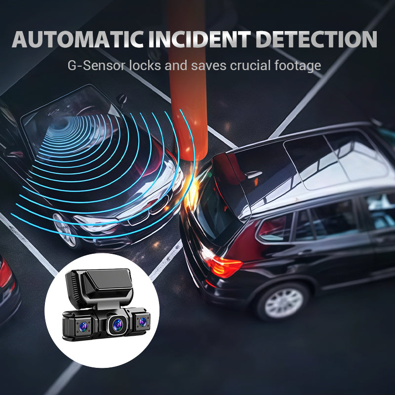 🚗📹 4-Channel 360° Dash Cam – Full Coverage Recording, Night Vision & Parking Monitor 🛡️