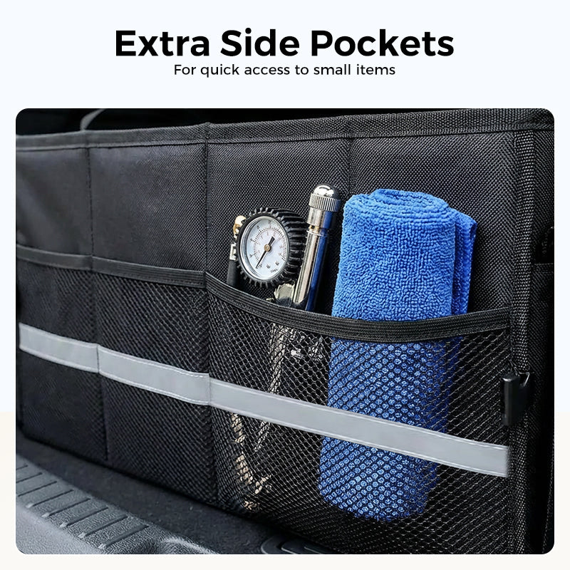 Foldable Car Trunk Storage Organizer with Lid