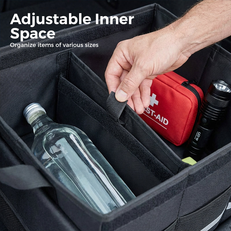 Foldable Car Trunk Storage Organizer with Lid