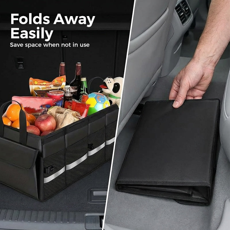 Foldable Car Trunk Storage Organizer with Lid