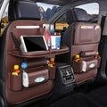 💞50K+ SOLD!💥🚗Car Back Seat Leather Organizer Storage Bag with Foldable Table