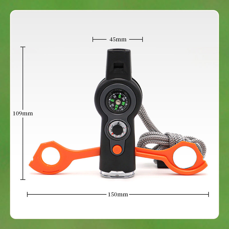 7-in-1 Multi-functional Outdoor Survival Whistle