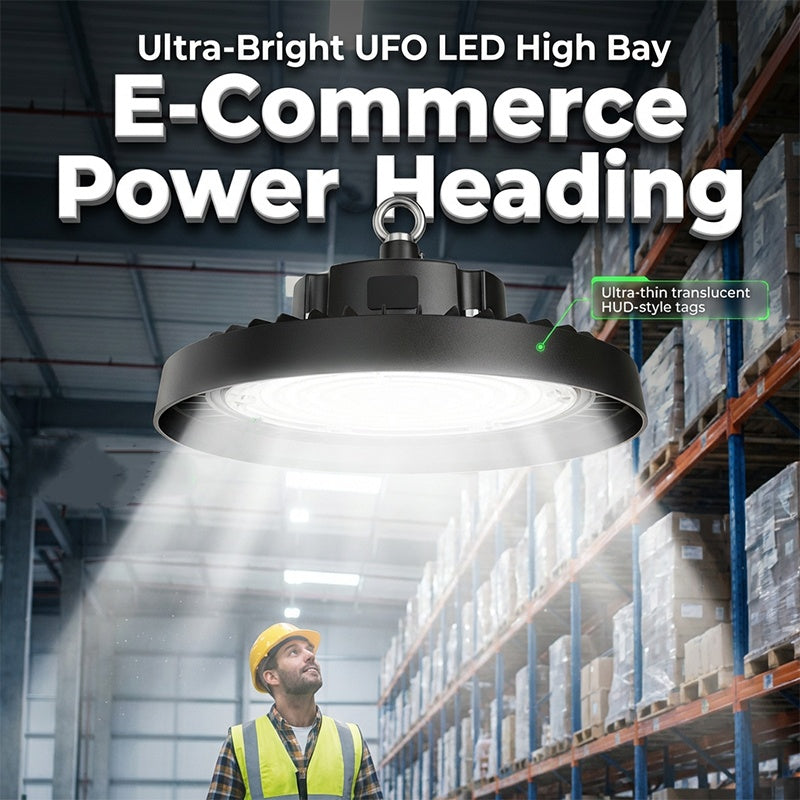 💡 UFO LED High Bay Light – 100W, 160lm/W, 220V, for Industrial, Warehouse & Large Spaces 🏭✨