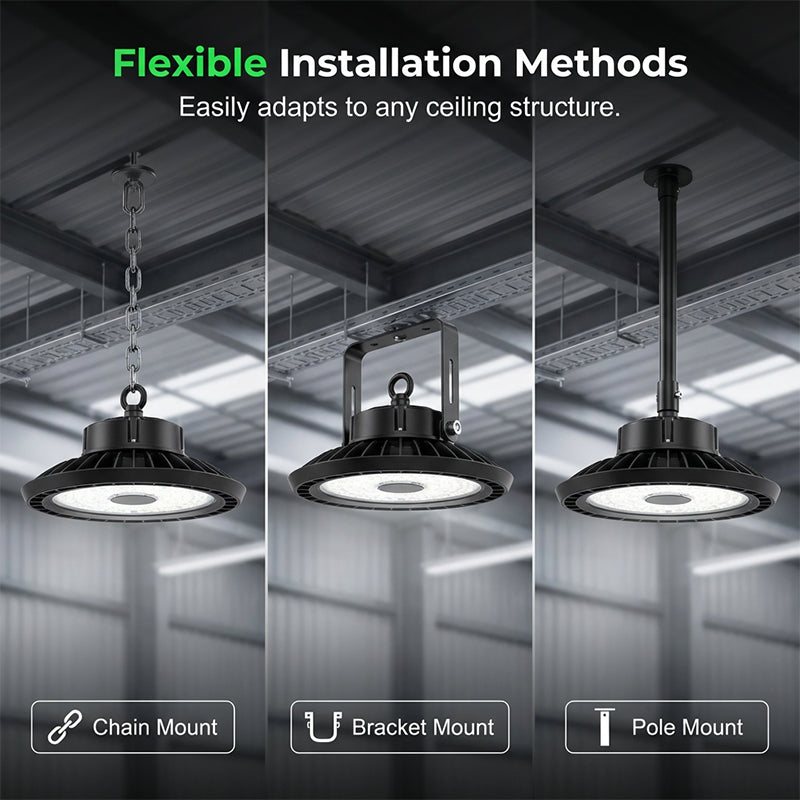 💡 UFO LED High Bay Light – 100W, 160lm/W, 220V, for Industrial, Warehouse & Large Spaces 🏭✨