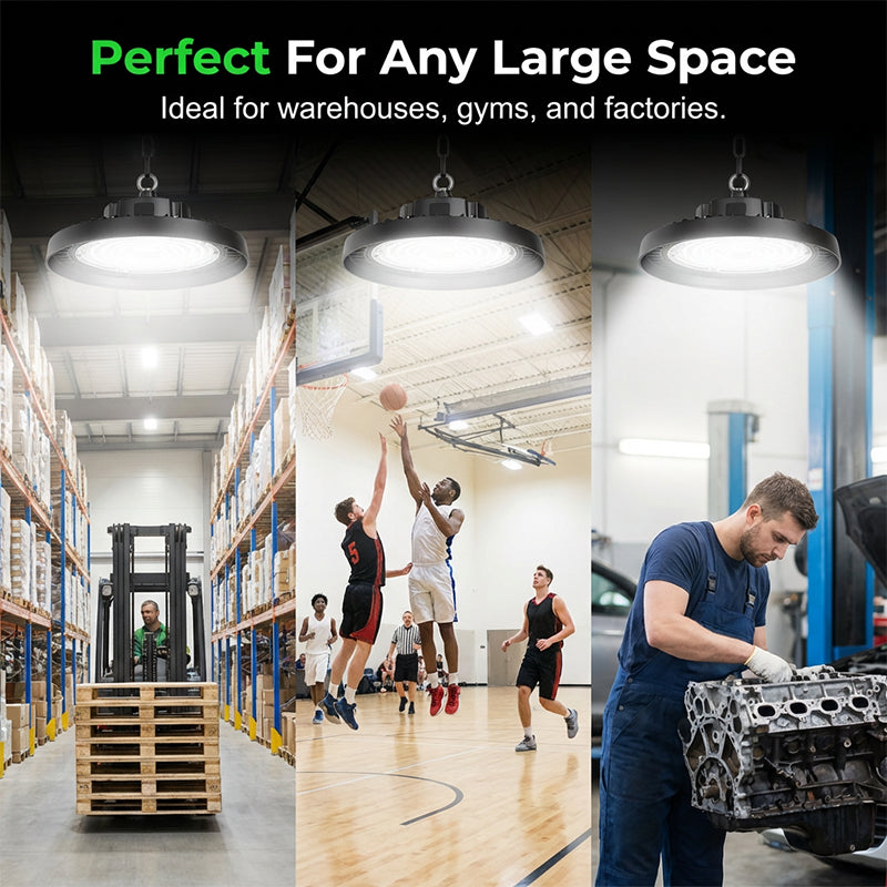 💡 UFO LED High Bay Light – 100W, 160lm/W, 220V, for Industrial, Warehouse & Large Spaces 🏭✨