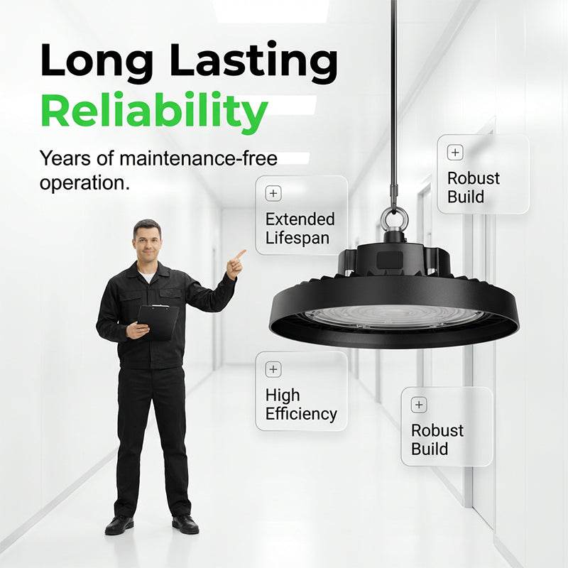 💡 UFO LED High Bay Light – 100W, 160lm/W, 220V, for Industrial, Warehouse & Large Spaces 🏭✨