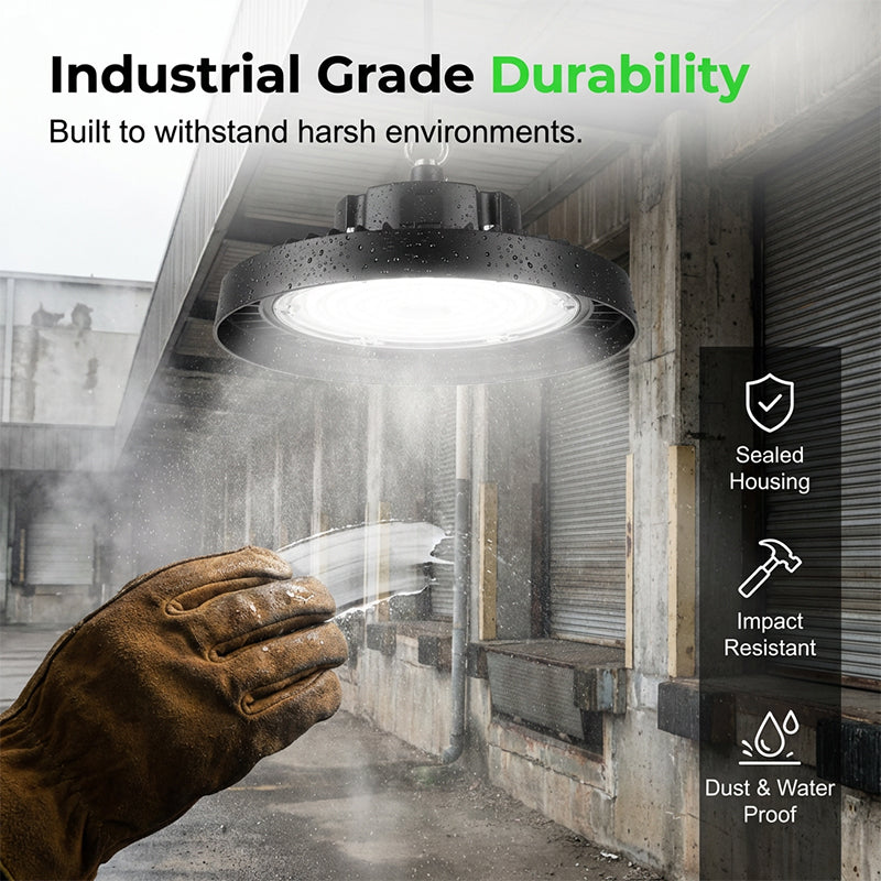 💡 UFO LED High Bay Light – 100W, 160lm/W, 220V, for Industrial, Warehouse & Large Spaces 🏭✨