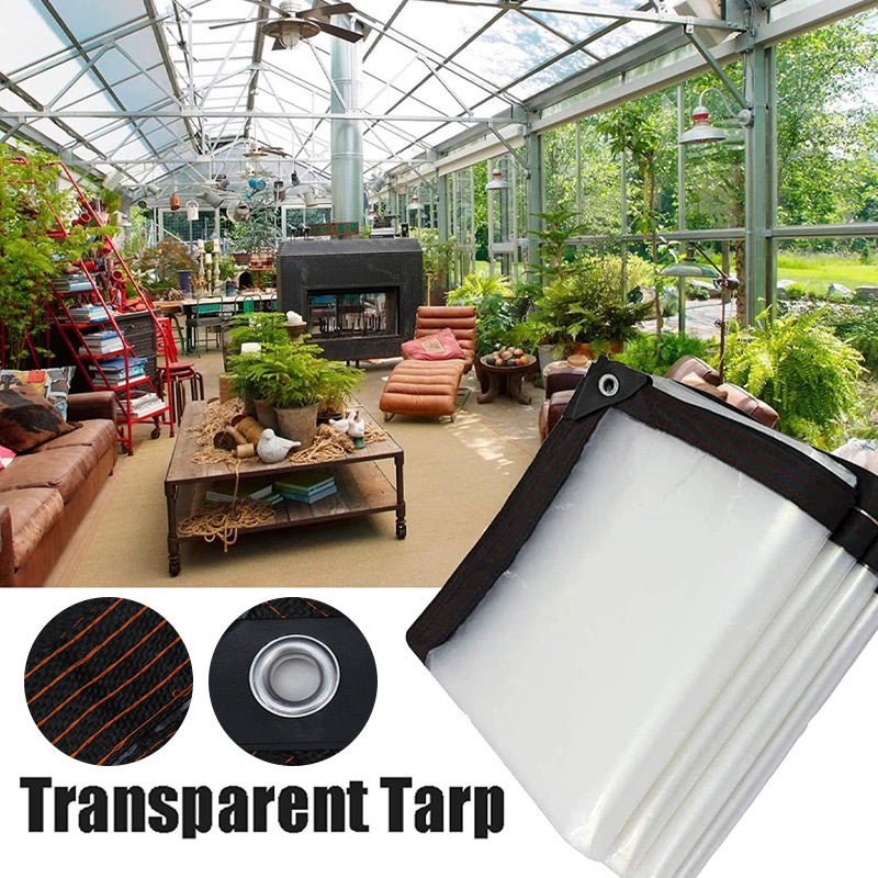 🔥Heavy-Duty Transparent Waterproof Insulated Tarp