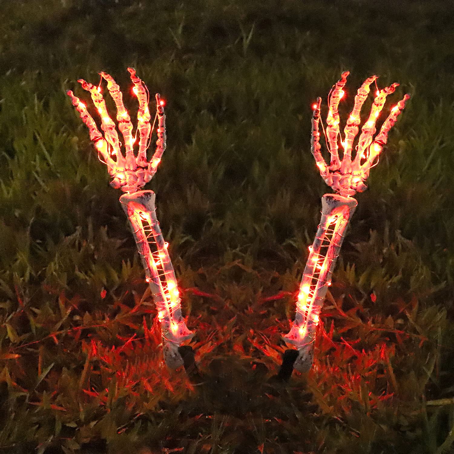 Halloween Decorations, Realistic Skeleton Arm Stakes