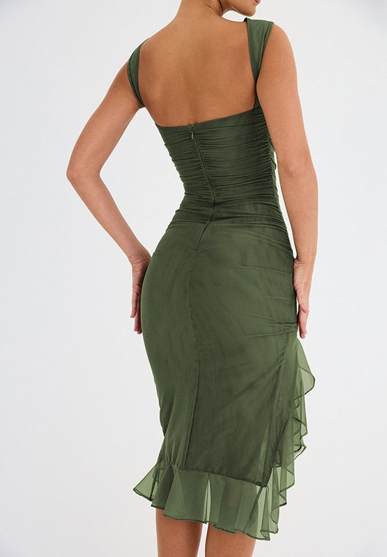 Glamour: Trendy crew neck sheath dress