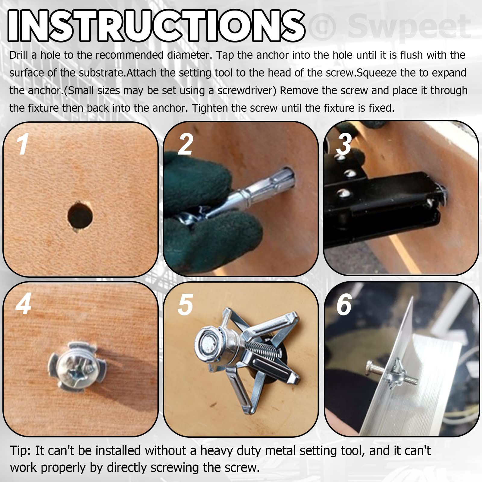 Petal nut installation