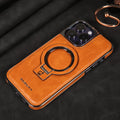Luxury Leather Invisible Stand Case for iPhone