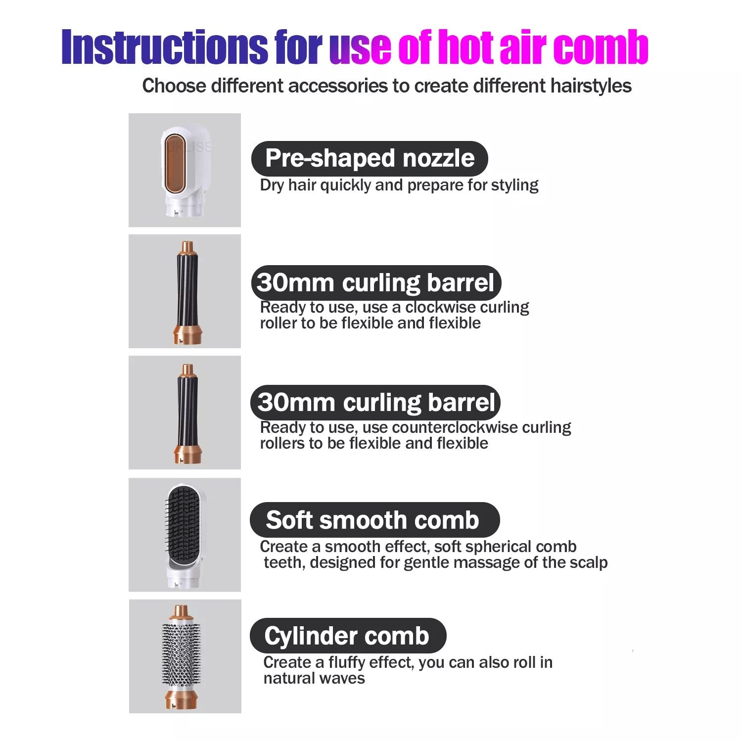 ❤️The latest 5-in-1 professional styler