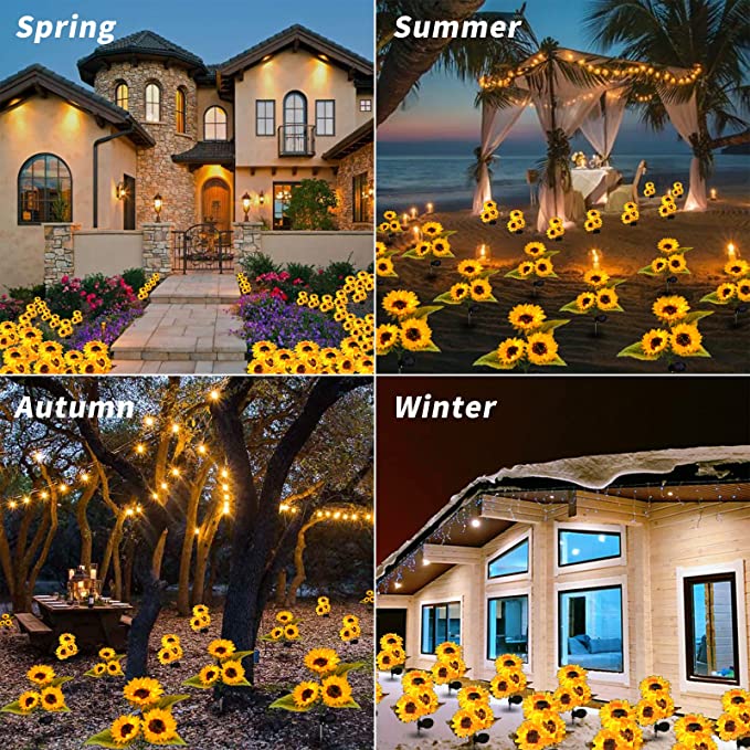 🌻 Waterproof Solar Sunflower Light