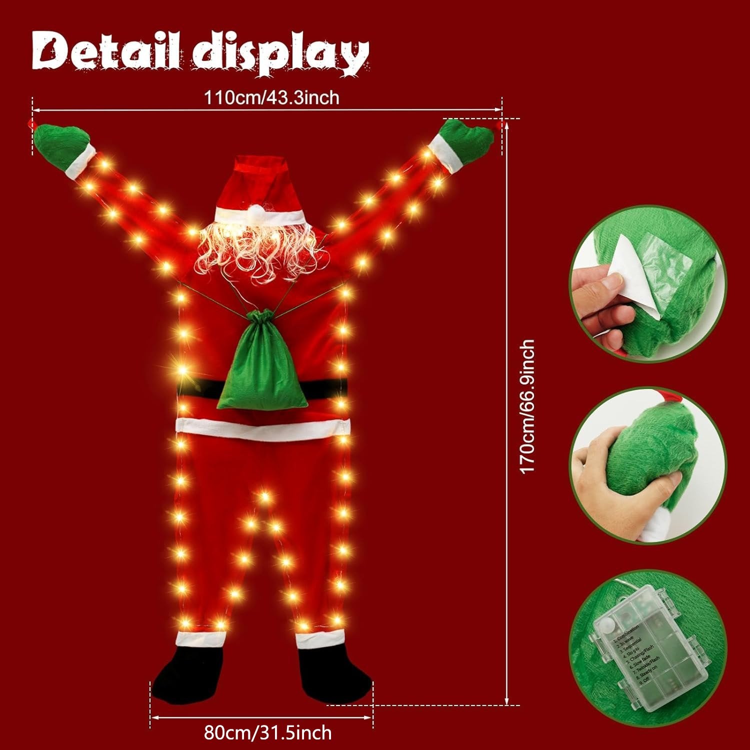 Christmas Hanging Santa Claus