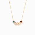 Custom 1-14 Teardrop Birthstone Necklace, Personalized Gift for Mom/Wife